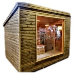 Modern outdoor sauna