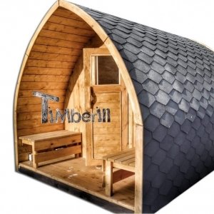 Outdoor garden wooden sauna Iglu design