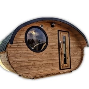 Outdoor woodden garden sauna Hobbit